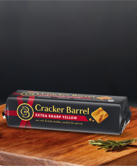 Fake Cheddar Cheese Cube on Cracker