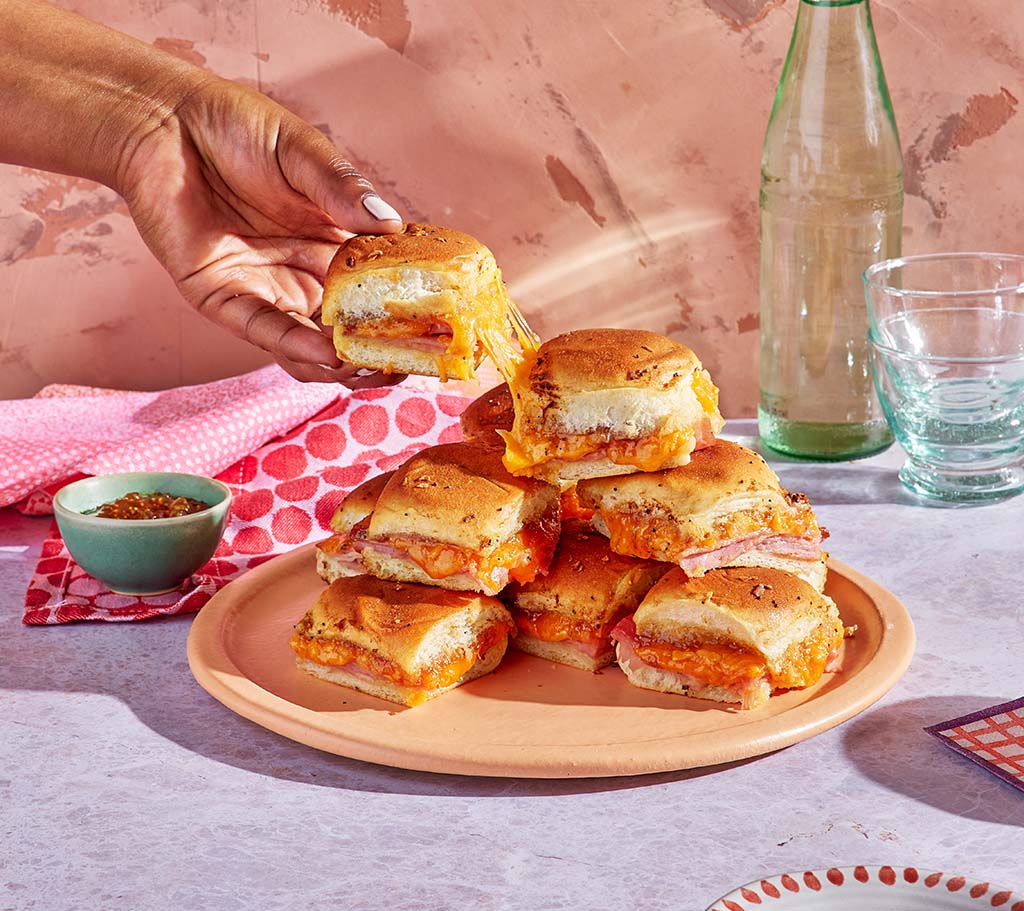 Ham & Cheese Sliders with Fig Jam