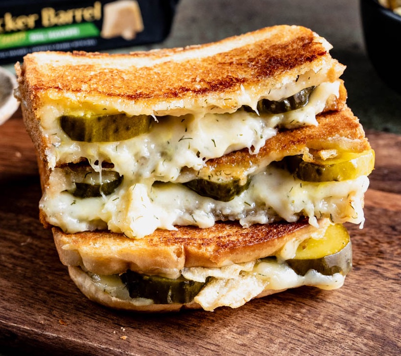 Dill Pickle Grilled Cheese