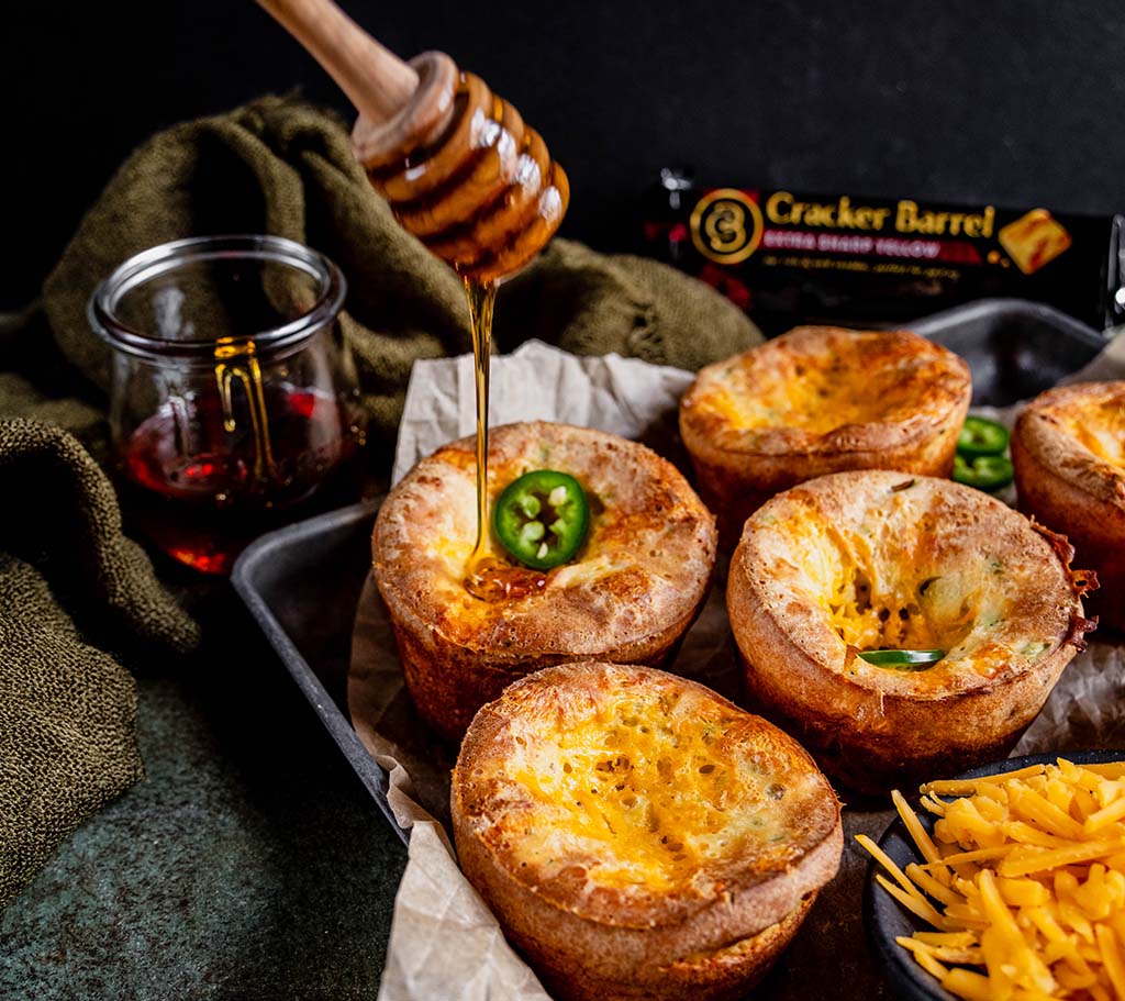 Jalapeño Cheddar Popovers